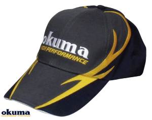 Okuma Gray Cotton Cap With Fire Pattern