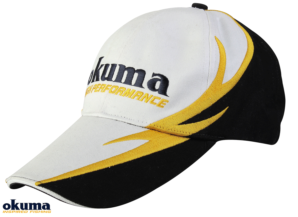 Okuma White Cotton Cap Wiht Fire Pattern Şapka