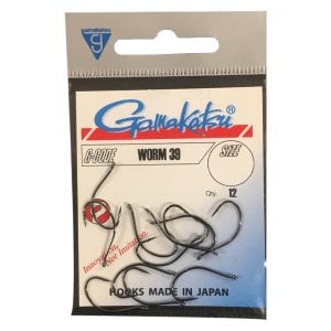 GAMAKATSU Worm 39 Siyah No:3 Olta İğnesi 1/12