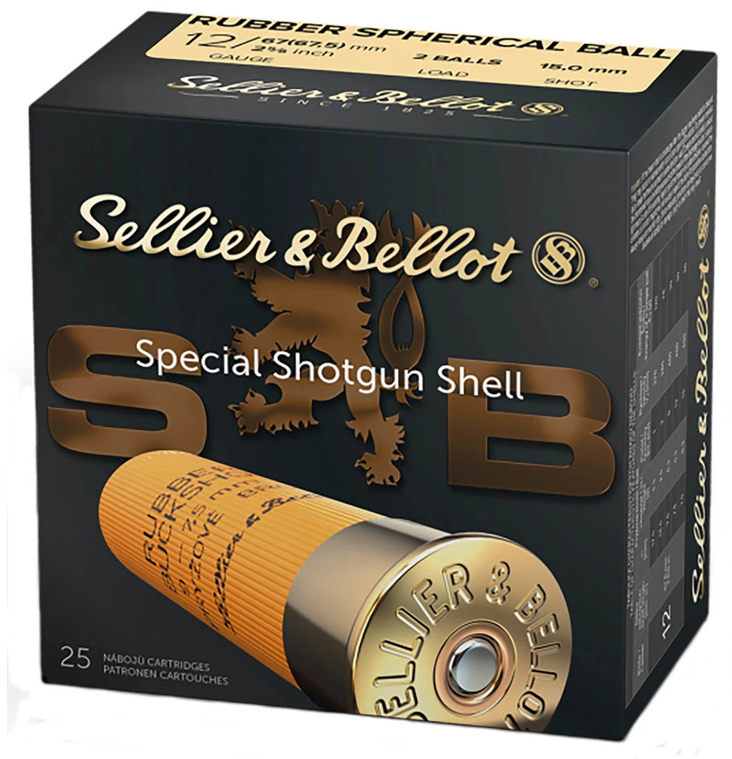 SELLIER & BELLOT RUBBER DEFENCE TEK SLUG - 12 CAL.