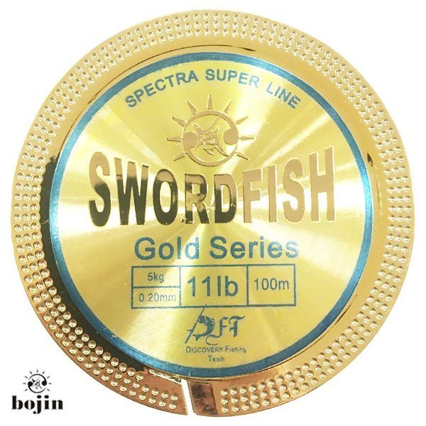 BOJIN Gold Swordfish Metal Kutu Misina 100m-0.20