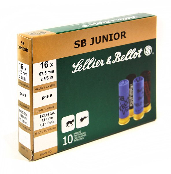 SELLIER & BELLOT JUNIOR BUCKSHOT 11/0 9 PELLETS - 16 CAL.