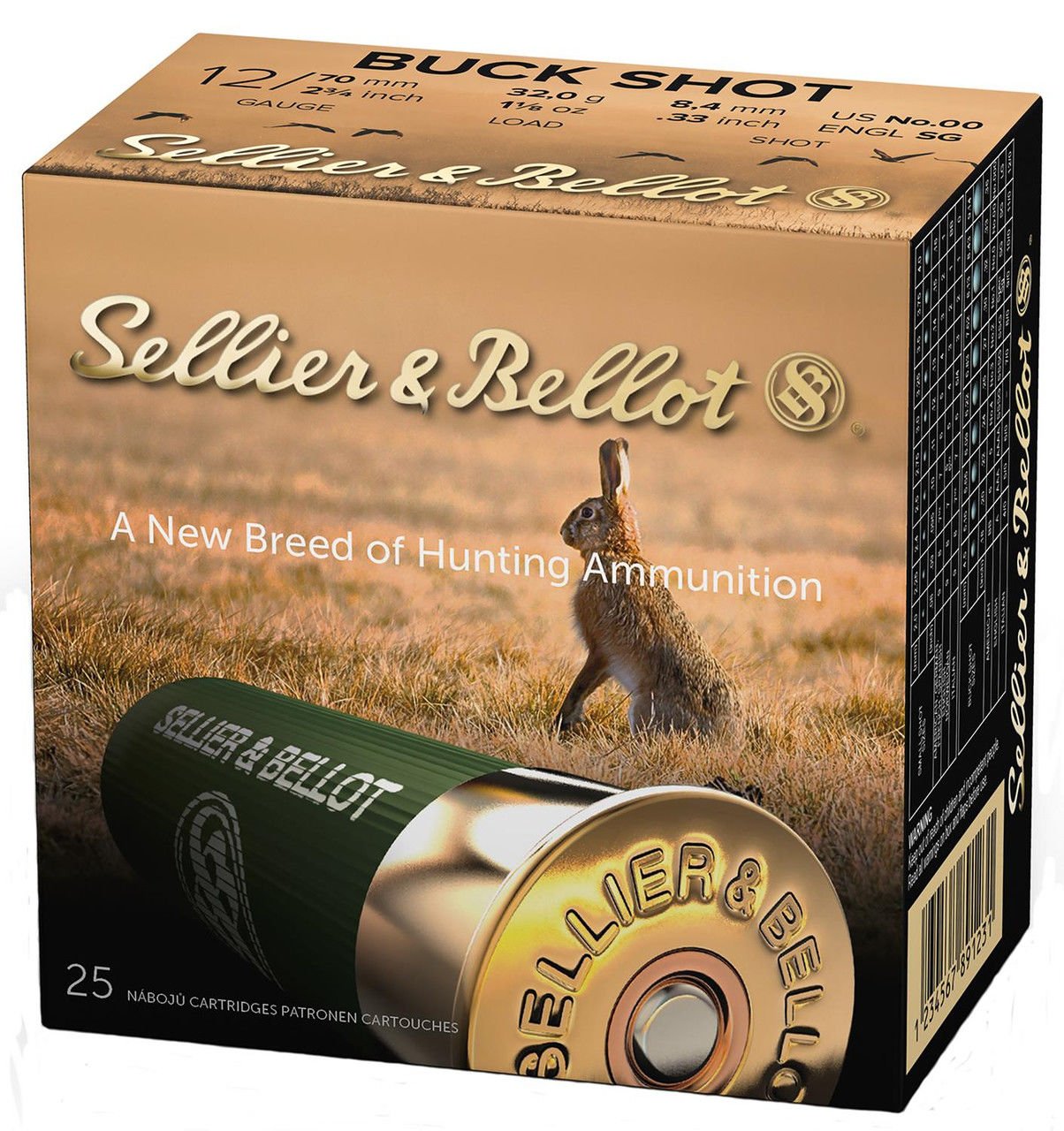 SELLIER & BELLOT SB BUCKSHOT 36 GR. US BB 67 PELLETS - 12 CAL.