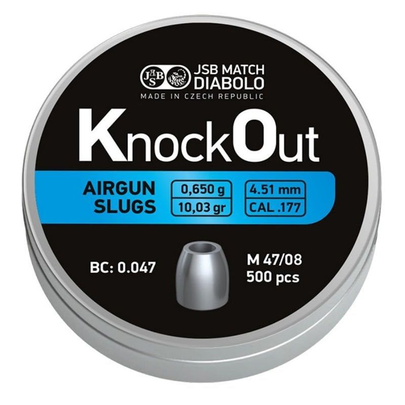 JSB DIABOLO KNOCKOUT 10.03 GRAIN 4.51 MM SAÇMA / 500 ADET