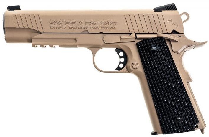 CYBERGUN SWISS ARMS 1911 MILITARY BLOWBACK HAVALI TABANCA