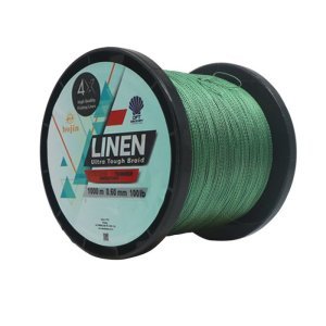 DFT Bojin 4X Linen İp Misina 0.60 mm  1000m  Yeşil