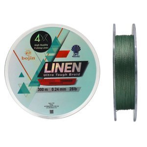 DFT Bojin 4X Linen İp Misina 0.24 mm 300 m  Yeşil