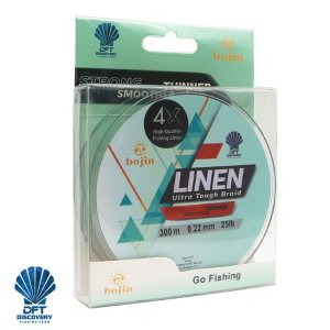 DFT Bojin 4X Linen İp Misina 0.22 mm 300 m Yeşil