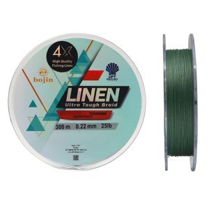 DFT Bojin 4X Linen İp Misina 0.22 mm 300 m Yeşil