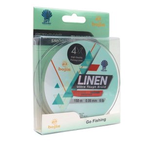 DFT Bojin 4X Linen İp Misina 0.06 mm  150 m  Yeşil