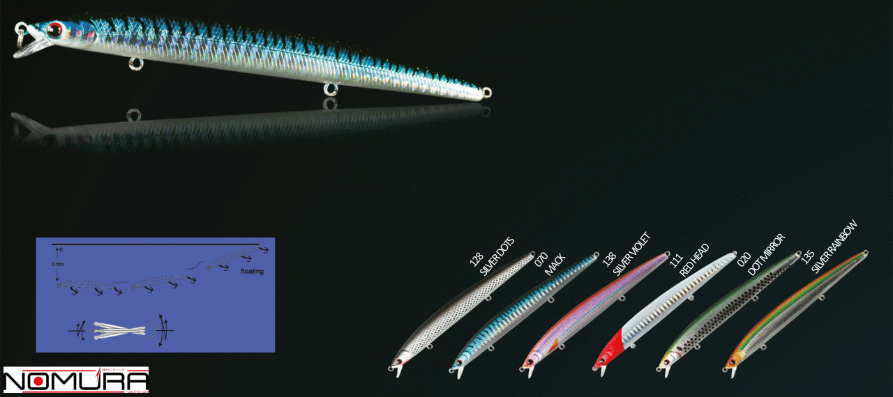 Nomura Slım Jerk  13 cm 12.2g Floatıng 0-0,5m Suni Yem