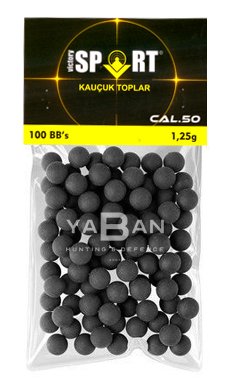 VICTORY SPORT .50 KALİBRE KAUÇUK RUBBERBALL / 100 ADET