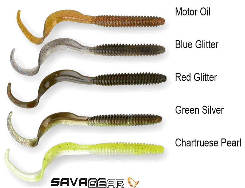 Savage gear LB Rib Worm 90 mm 10 Adet Suni Yem