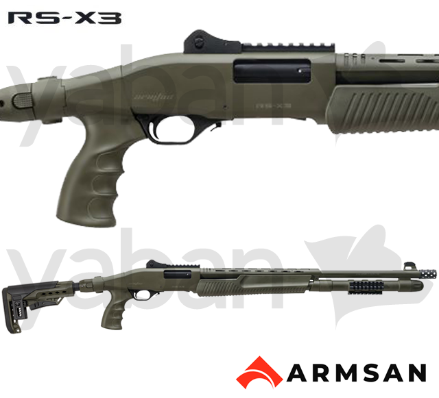 ARMSAN ARMTAC RS-X3 CERAKOTE GREEN TELESKOPİK POMPALI AV TÜFEĞİ