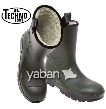 TECHNO BOOTS KOYU YEŞİL YÜNLÜ KISA ÇİZME