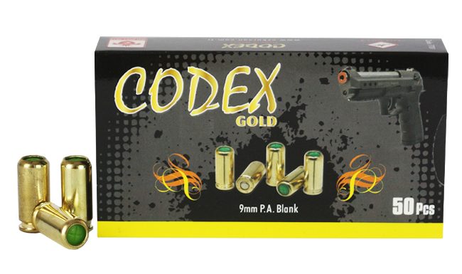 ÖZKURSAN CODEX GOLD 9 MM KURUSIKI MERMİSİ