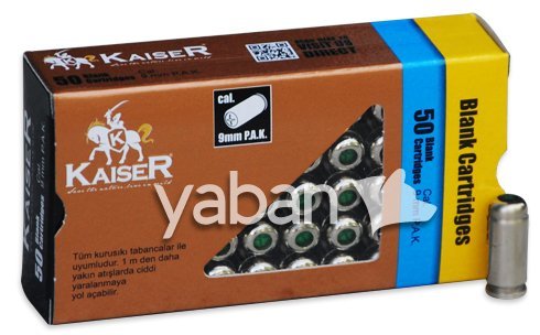 KAISER 9 MM SILVER KURUSIKI MERMİSİ