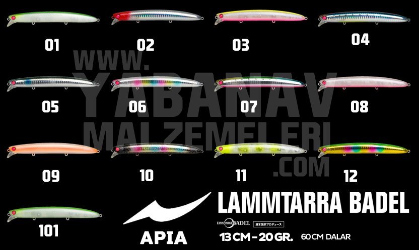 APIA LAMMTARRA BADEL 13 CM 20 GR SAHTE BALIK