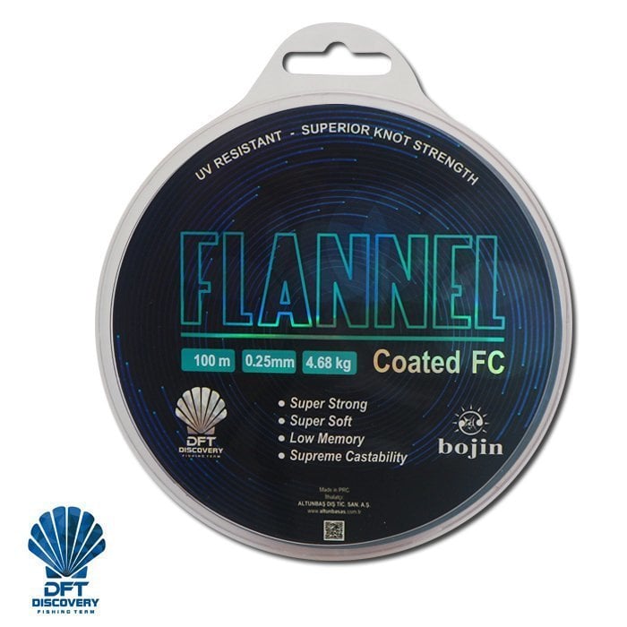 DFT Bojin Flannel Fluorocarbon100 m 0.25 mm Misina