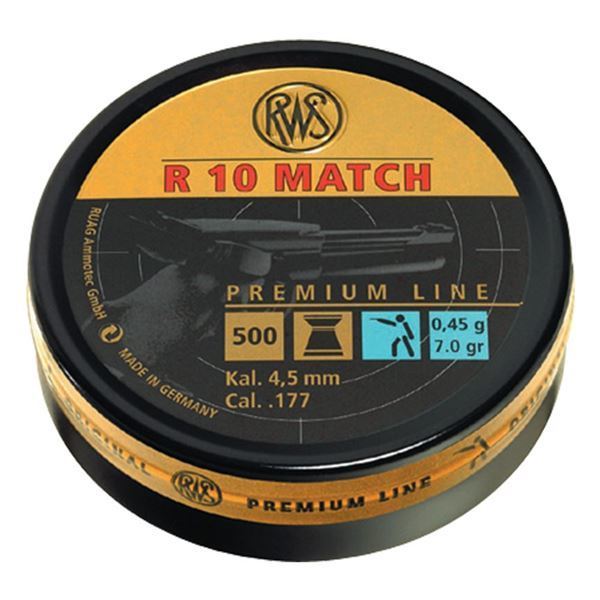 RWS R10 MATCH H.VELOCITY 0,45 GRAM 4,5 MM SAÇMA 500 ADET