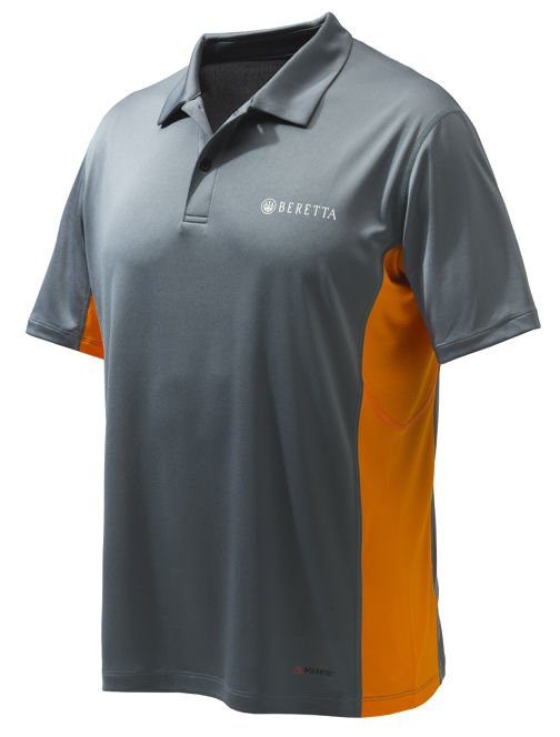 BERETTA FLASH TECH POLO GRİ-TURUNCU T-SHIRT