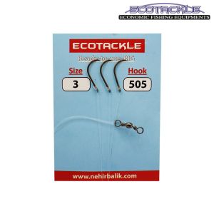 Ecotackle Fırdöndülü Yemli Takım 505 Bronz 3 İğne