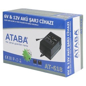 ATABA AT-618 6/12 VOLT AKÜ ŞARJ CİHAZI