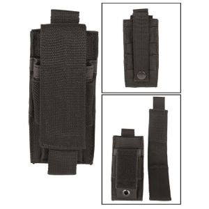 MIL-TEC STURM SINGLE POUCH TEKLI SIYAH SARJOR KILIFI