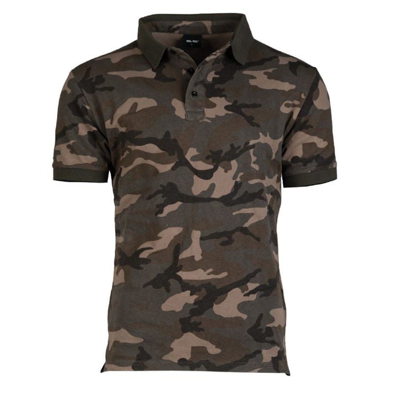 MIL-TEC STURM POLOSHIRT WOODLAND T-SHIRT